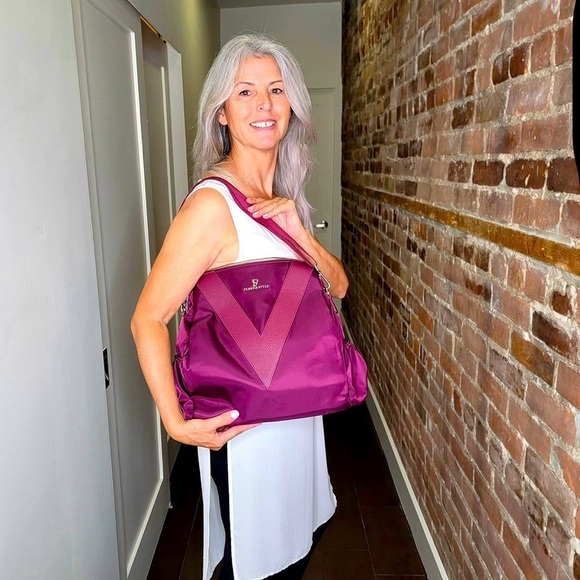 BNWOT- PS Pragma V-Style Convertible Backpack Purse (Purple Haze) main image 6